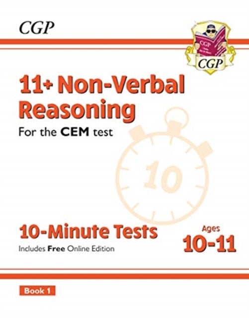 Bilde av 11+ Cem 10-minute Tests: Non-verbal Reasoning - Ages 10-11 Book 1 (with Online Edition): For The 202 Av Cgp Books