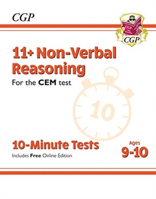 Bilde av 11+ Cem 10-minute Tests: Non-verbal Reasoning - Ages 9-10 (with Online Edition): Unbeatable Eleven P Av Cgp Books