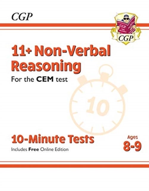 Bilde av 11+ Cem 10-minute Tests: Non-verbal Reasoning - Ages 8-9 (with Online Edition): Unbeatable Eleven Pl Av Cgp Books