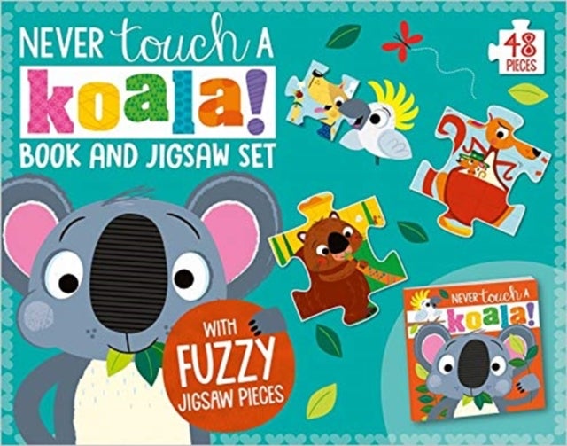 Bilde av Never Touch A Koala Book And Touch And Feel Jigsaw Boxset Av Rosie Greening