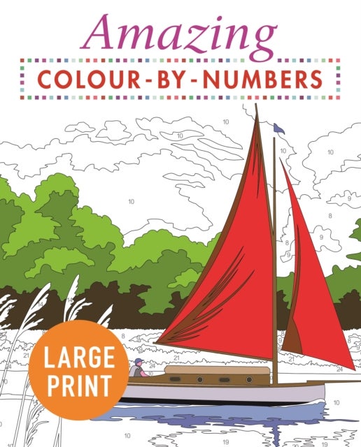 Bilde av Amazing Colour-by-numbers Large Print Av Arcturus Publishing