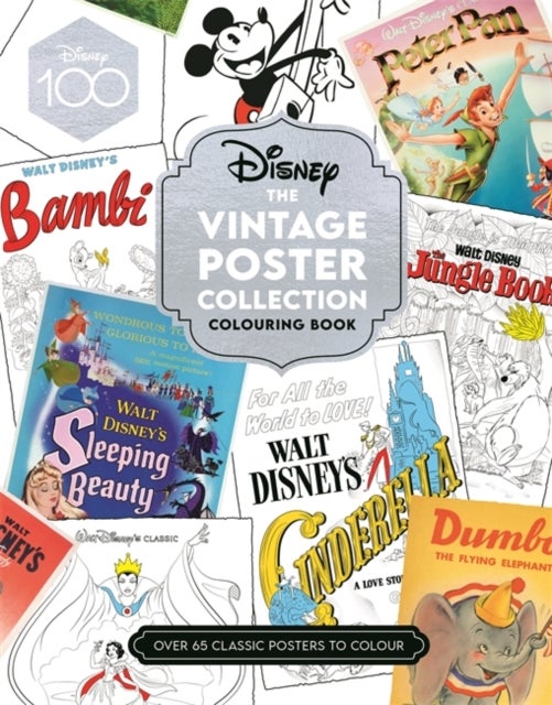 Bilde av Disney The Vintage Poster Collection Colouring Book Av Walt Disney