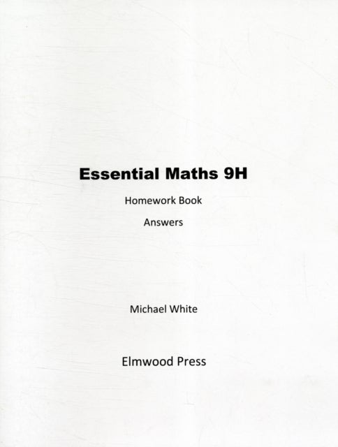 Bilde av Essential Maths 9h Homework Answers Av Michael White