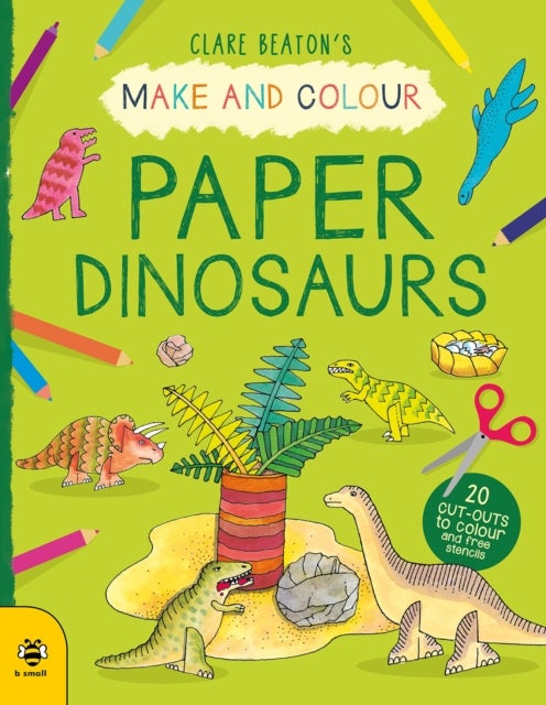 Bilde av Make &amp; Colour Paper Dinosaurs Av Clare Beaton