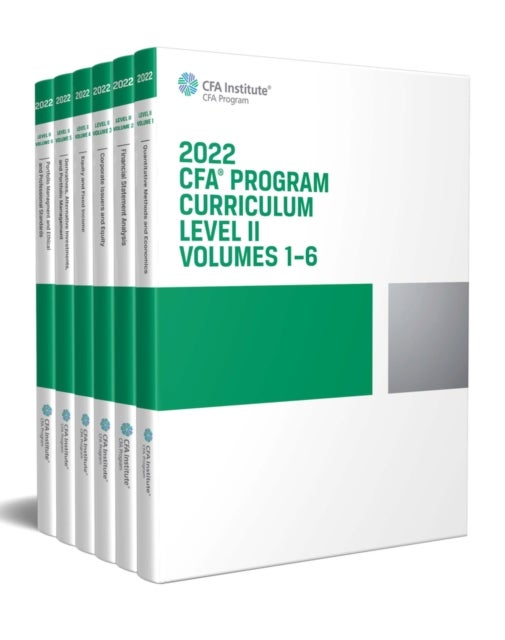 Bilde av 2022 Cfa Program Curriculum Level Ii Box Set Av Cfa Institute