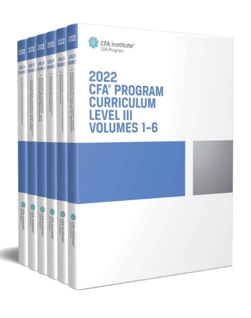 Bilde av 2022 Cfa Program Curriculum Level Iii Box Set Av Cfa Institute