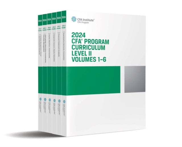 Bilde av 2024 Cfa Program Curriculum Level Ii Box Set Av Cfa Institute