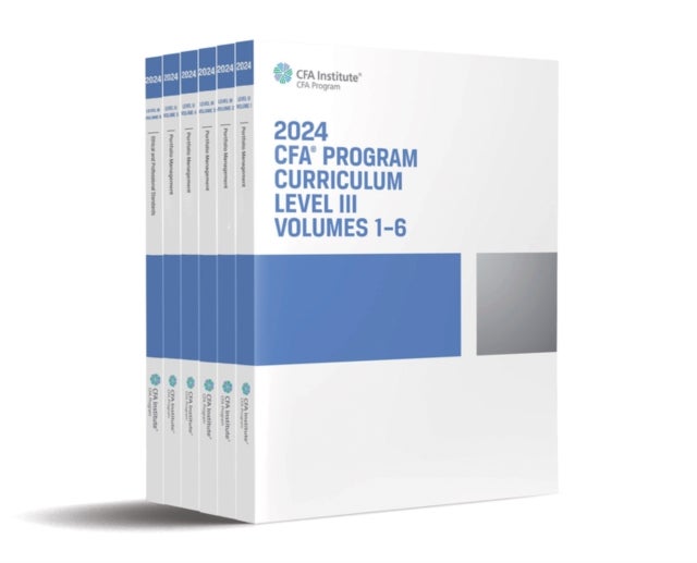 Bilde av 2024 Cfa Program Curriculum Level Iii Box Set Av Cfa Institute