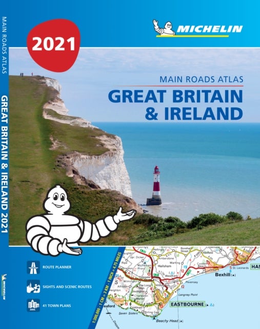Bilde av Great Britain &amp; Ireland 2021 - Mains Roads Atlas (a4-paperback)