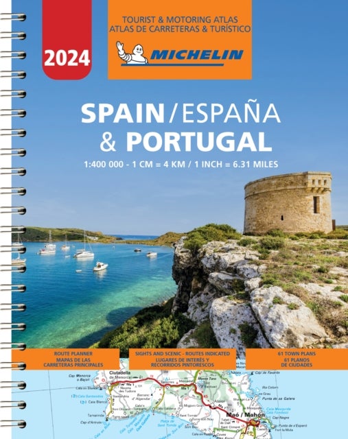 Bilde av Spain &amp; Portugal 2024 - Tourist And Motoring Atlas (a4-spiral) Av Michelin