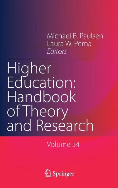 Bilde av Higher Education: Handbook Of Theory And Research