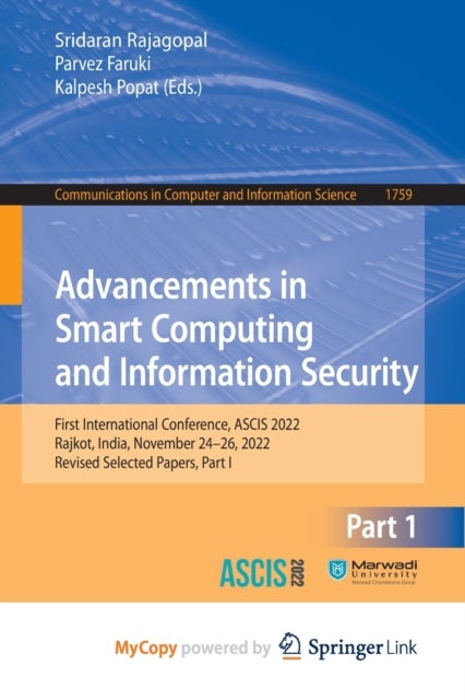 Bilde av Advancements In Smart Computing And Information Security