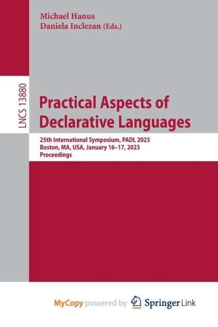 Bilde av Practical Aspects Of Declarative Languages