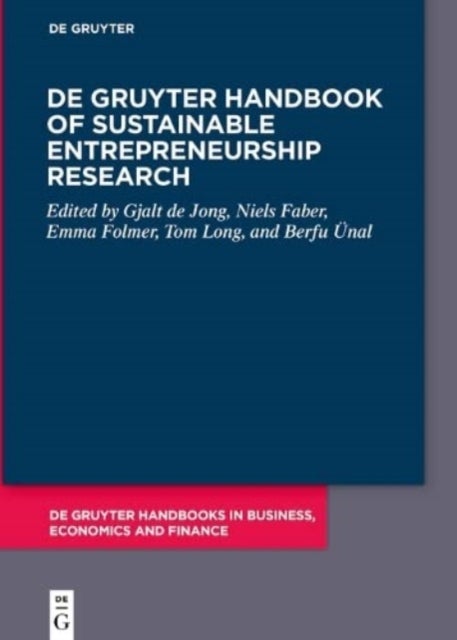 Bilde av De Gruyter Handbook Of Sustainable Entrepreneurship Research