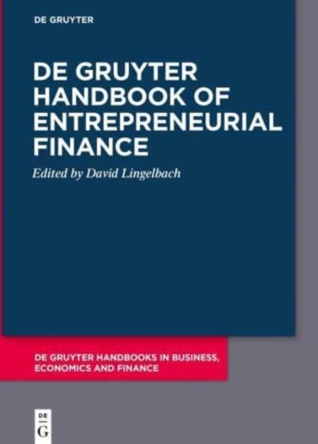 Bilde av De Gruyter Handbook Of Entrepreneurial Finance