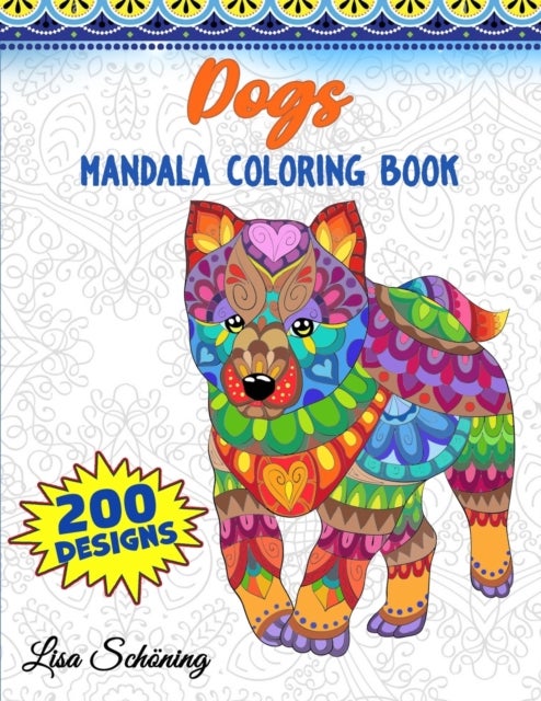 Bilde av Dogs Mandala Coloring Book Av Lisa Schoning