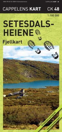 Setesdalsheiene - fjellkart