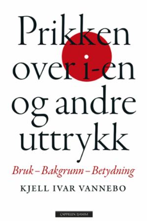 Prikken over i-en og andre uttrykk - bruk, bakgrunn, betydning