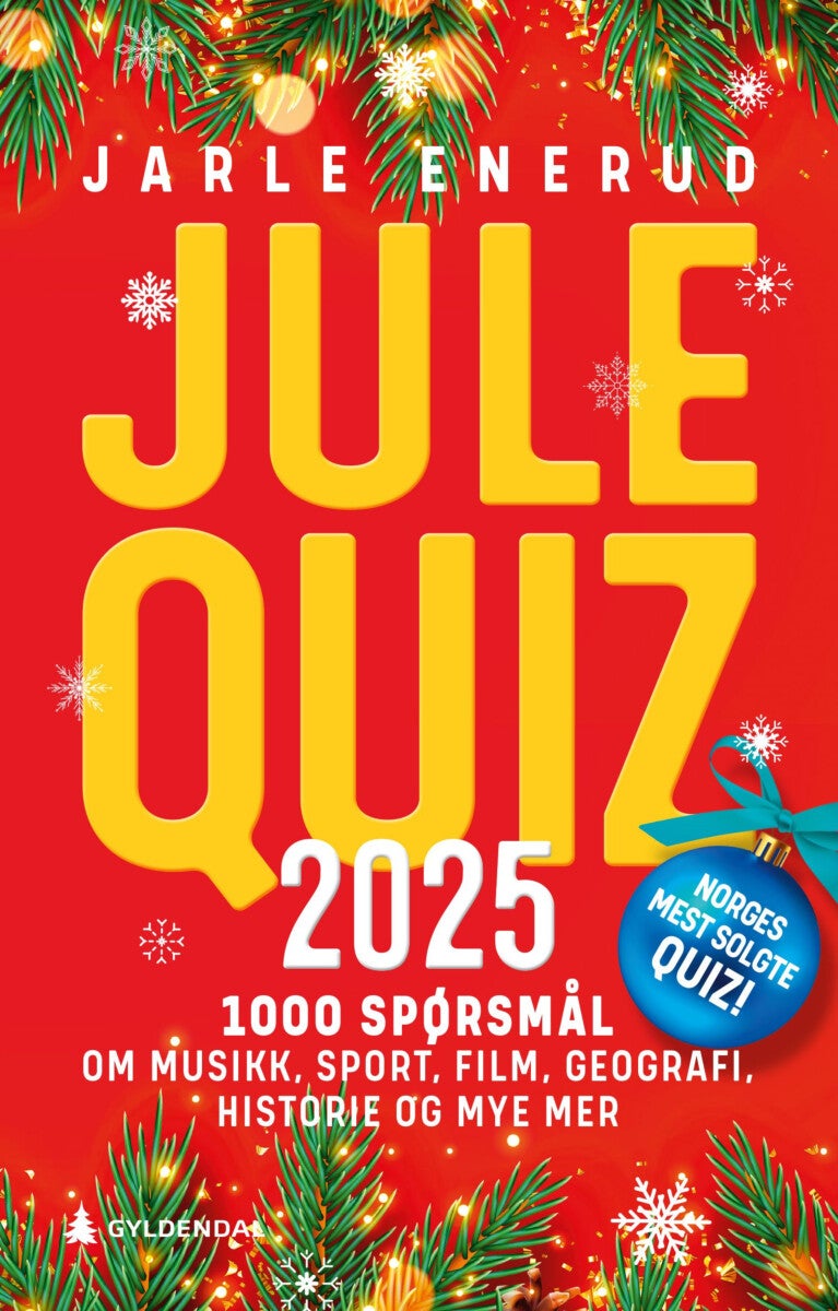 Julequiz 2025 - 1000 spørsmål om musikk, sport, film, geografi, historie og mye mer