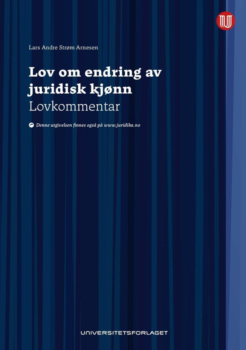 Bilde av Lov Om Endring Av Juridisk Kjønn Av Lars Andre Strøm Arnesen