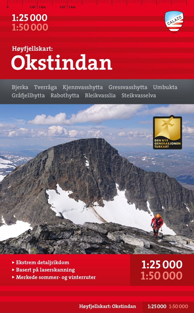 Høyfjellskart Okstindan