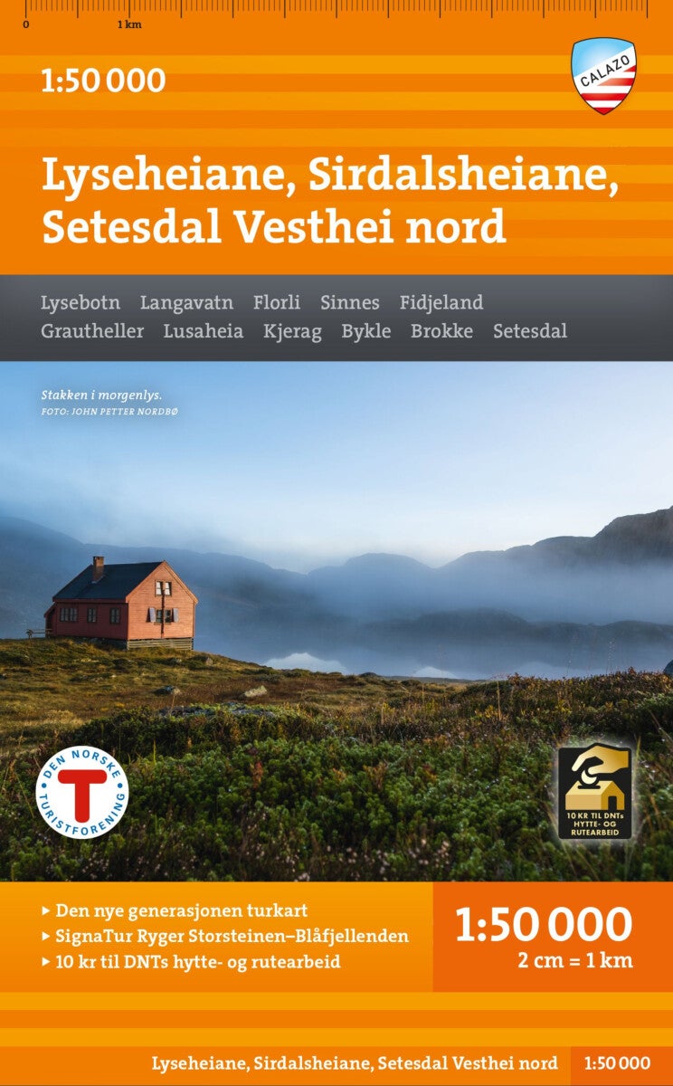 Turkart Lyseheiane, Sirdalsheiane & Setesdal Vesthei nord