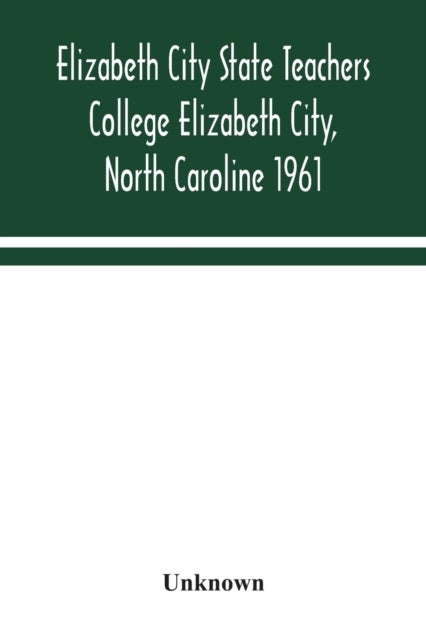 Bilde av Elizabeth City State Teachers College Elizabeth City, North Caroline 1961