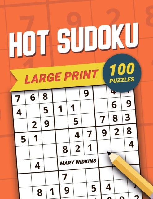 Bilde av Large Print Hot Sudoku 100 Puzzles Av Mary Widkins