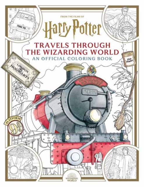 Bilde av Harry Potter: Travels Through The Wizarding World: An Official Coloring Book Av Insight Editions