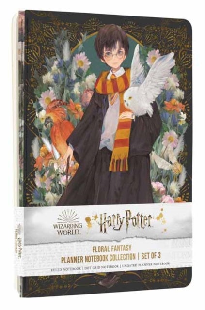Bilde av Harry Potter: Floral Fantasy Planner Notebook Collection (set Of 3) Av Insight Editions