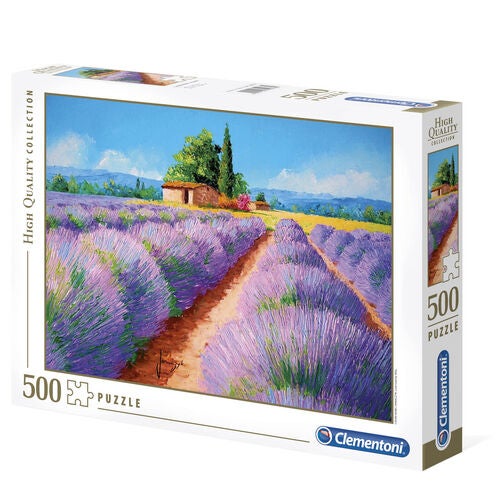 Bilde av Puslespill 500 Lavender Scent Clementoni