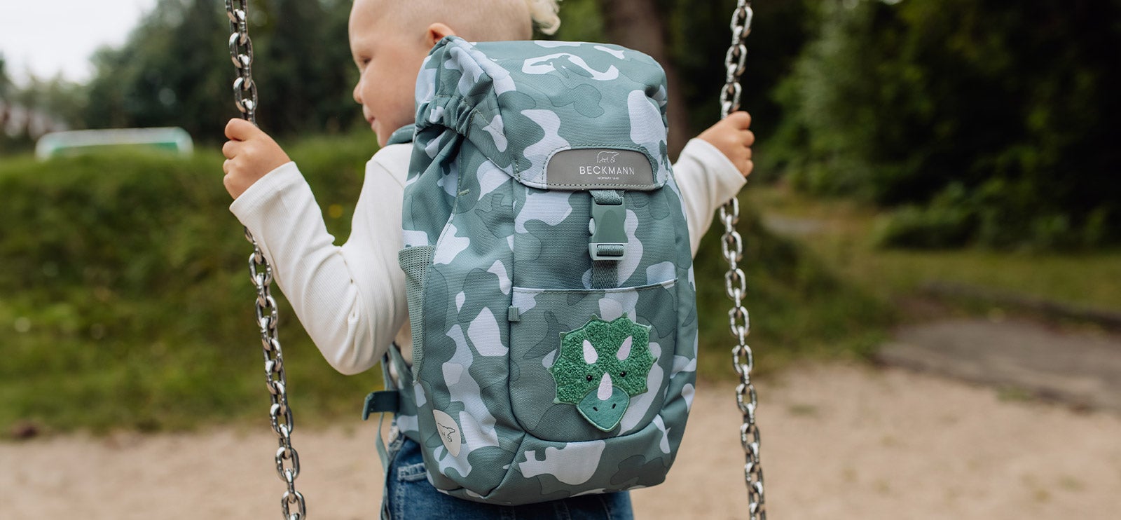 Barnehagesekker Barnehagesekk med dinosaur fra Beckmann