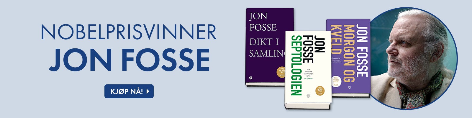 Nobelprisen i litteratur 2023 gikk til Jon Fosse Nobelprisvinner Jon Fosse bøker