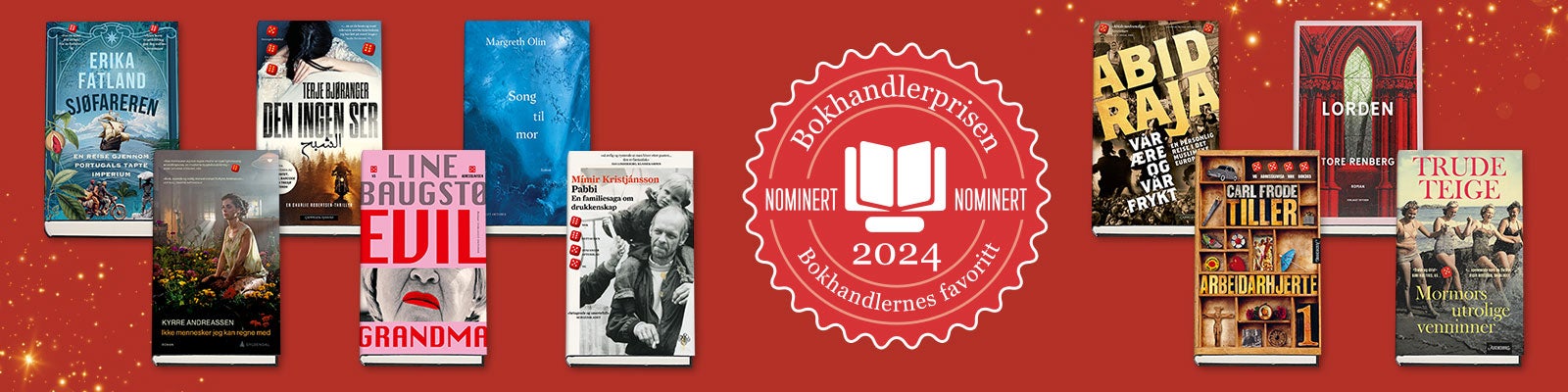 Bokhandlerprisen 2024 Bokhandlerprisen 2024 - nominerte