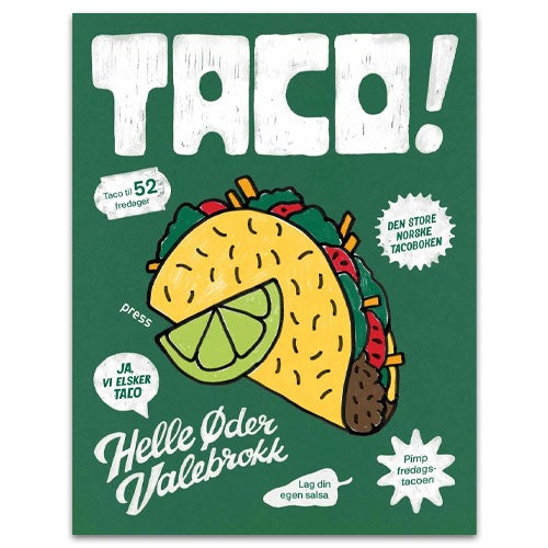 Taco! Nominert til Norlis kokebokpris 2024 Taco! Helle Øder Valebrokk