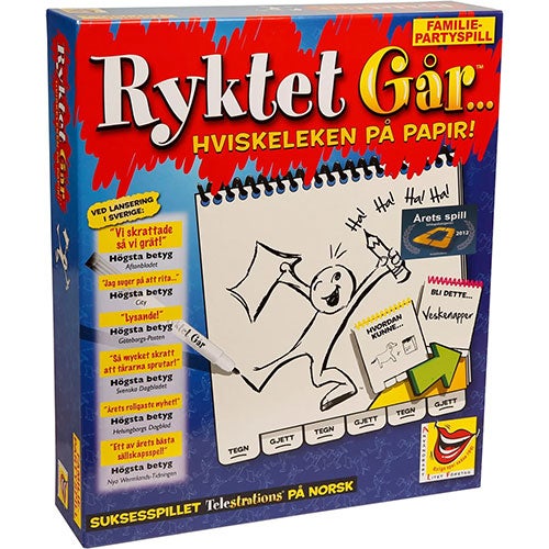 Ryktet går ... Aktivitet spill for familien Ryktet går