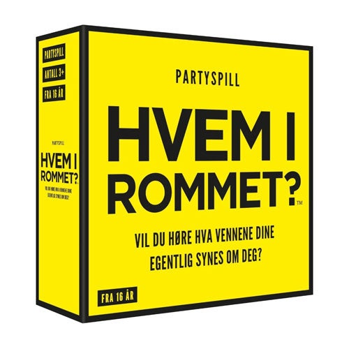 Hvem i rommet spørsmål og spill