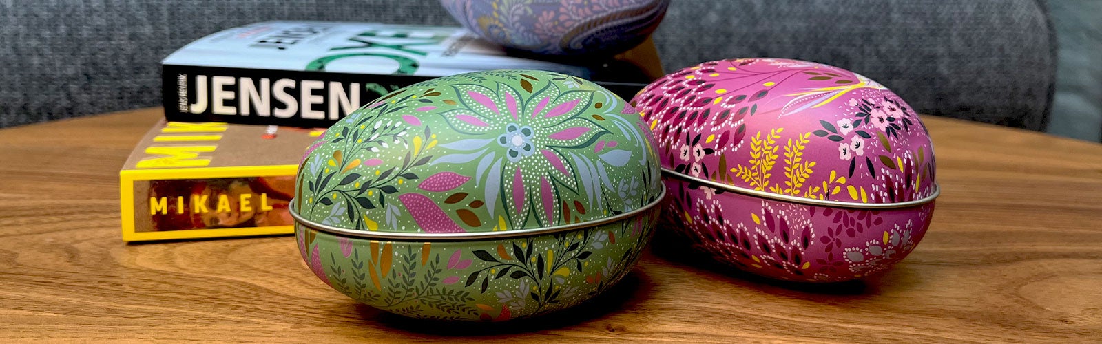 Påske Påskehygge med påskeegg i metall og påskekrim